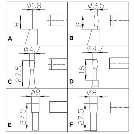 ASIMETO 114-21-0 Микрометр трубный 0,01 мм, 0-25 мм, тип C - фото №2