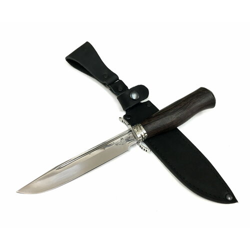 фото Нож разведчик нр-40, сталь 95х18, граб, мельхиор медтех