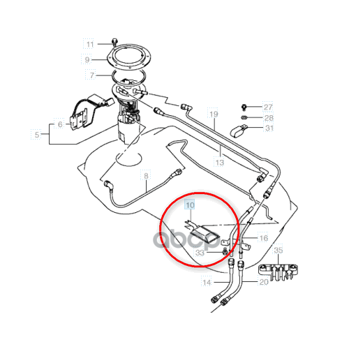 Фильтр Топливный SUZUKI арт. 1519565j00