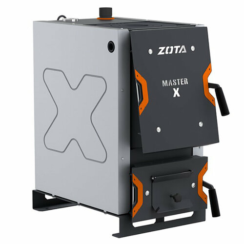 твердотопливный котел zota master x 25п 25 квт одноконтурный Котел твердотопливный Zota Master-X 25 кВт с плитой