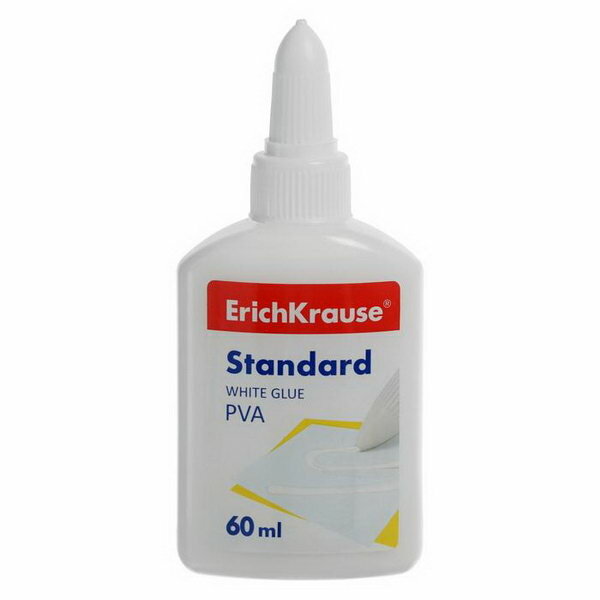 Клей ПВА ErichKrause Standard, 60 мл - фото №1