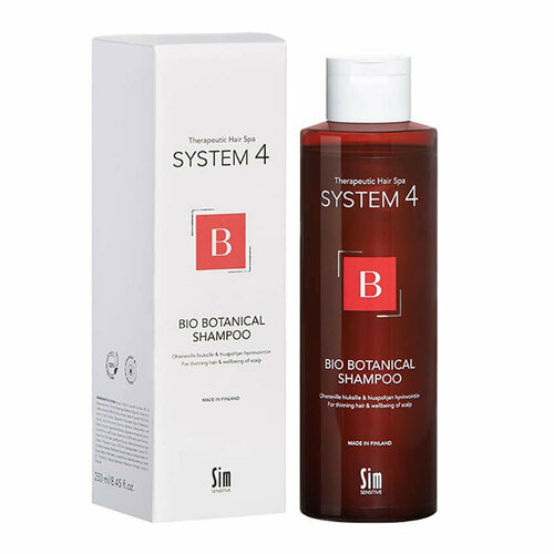 system 4 bio botanical shampoo биоботанический шампунь против выпадения и для стимуляции волос 500 мл Sim sensitive SYSTEM 4 Шампунь биоботанический против выпадения и для стимуляции волос, 500 мл