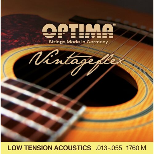 Струны для акустической гитары Optima Acoustic VintageFlex Strings 1760. M 13-55