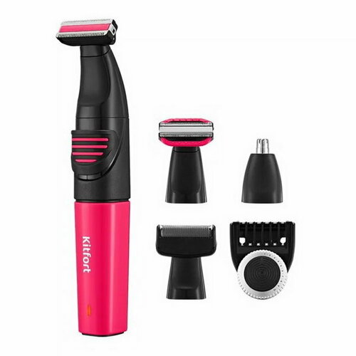 Триммер для волос КТ-3139-1 для носаушейбородыусов от АКБ чёрно-розовый 385100₽