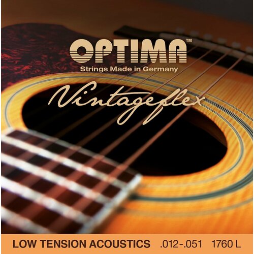 Струны для акустической гитары Optima Acoustic VintageFlex Strings 1760. L 12-51