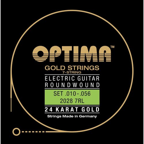 Струны для электрогитары Optima Electric Guitar 24K Gold 2028.7RL 10-56