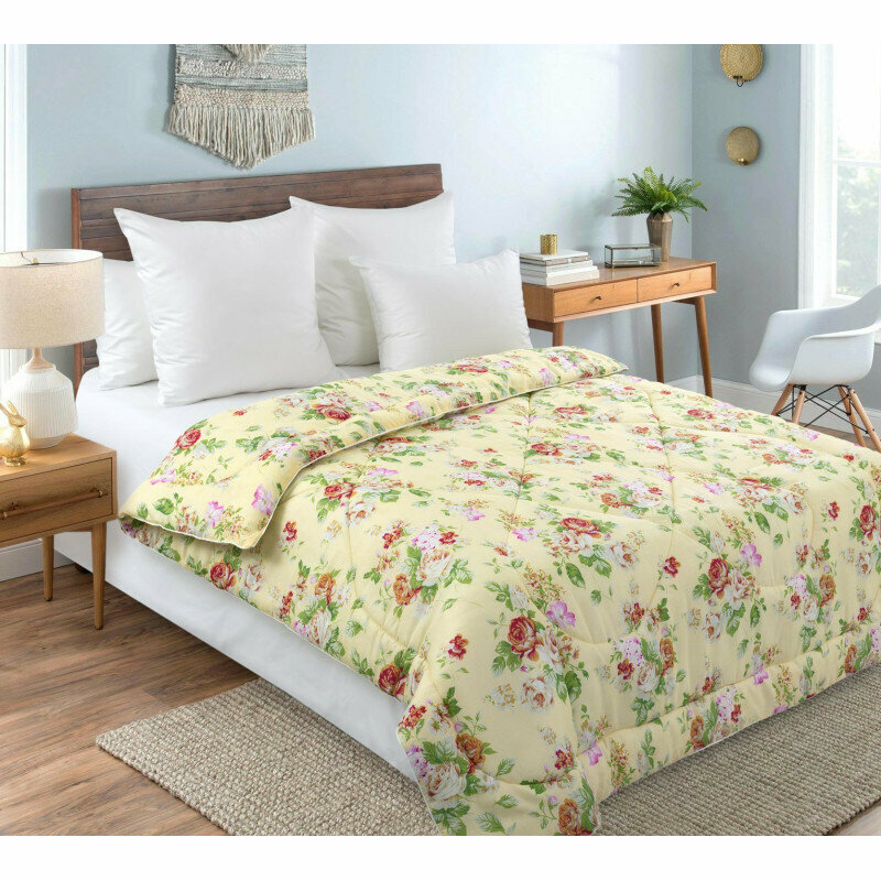 Одеяло 1.5 спальное (140х205 см) Синтепон полиэстер облегченное ОИ