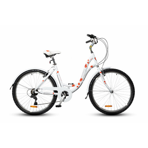 Городской велосипед Horst Perle рама 18 бело-красный 2887000₽