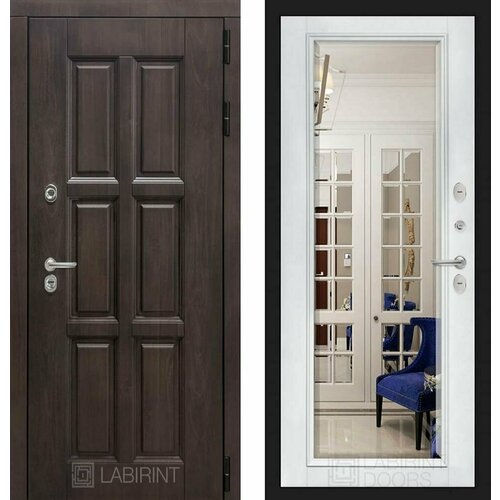 Входная дверь Labirint Термо Лондон с зеркалом Фацет 960x2050, открывание правое входная дверь labirint термо лондон с зеркалом фацет 960x2050 открывание правое