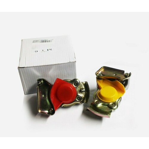 Головка соединительная палм М16х15 с клапаном к-т желтый и красный ТОП авто 864₽