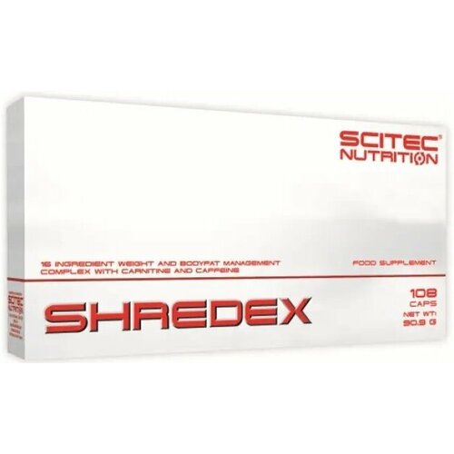фото Жиросжигатели scitec nutrition shredex (108 капсул)