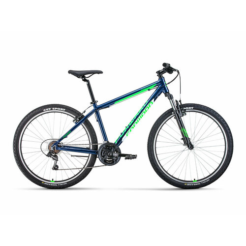 фото Велосипед 27.5 forward apache 1.0 classic (21-ск.) 2022 (рама 17) синий/зеленый/яркий