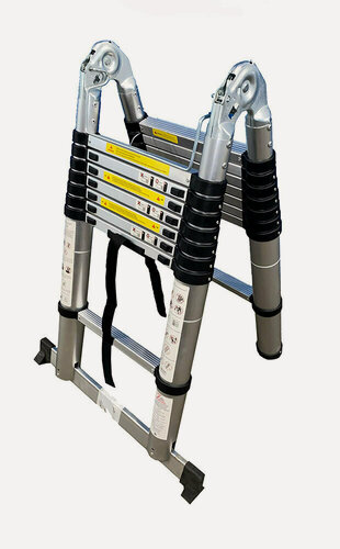 Изображение товара Телескопическая Лестница Стремянка Sevenberg Qh 2X8 Ступеней (2,5 М.+2,5 М.)