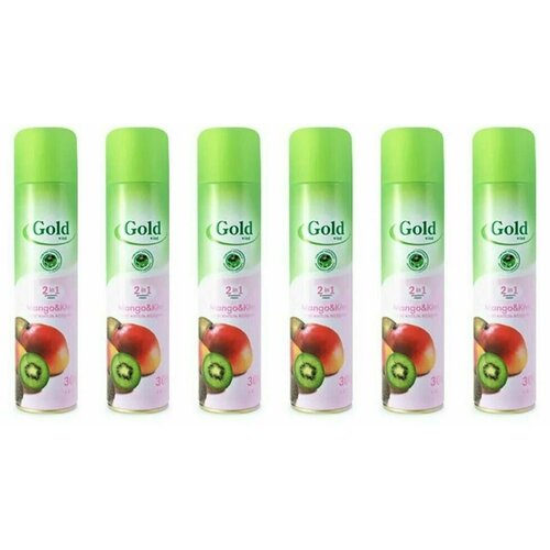 Сибиар Освежитель воздуха Gold Wind Mango  & Kiwi, 300 мл, 6 шт