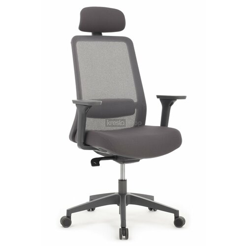 Кресло для персонала Riva Design Chair WORK W-218C темно-серая сетка