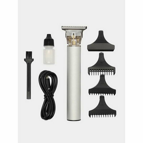 Машинка для стрижки SA-5181S 3 насадки стальной нож АКБ серебристая 228100₽