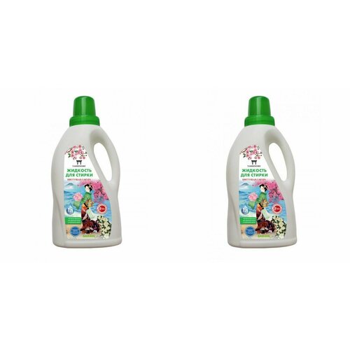 Yashinomi Жидкое средство для стирки Цветущая Сакура, 1 л, 2 шт