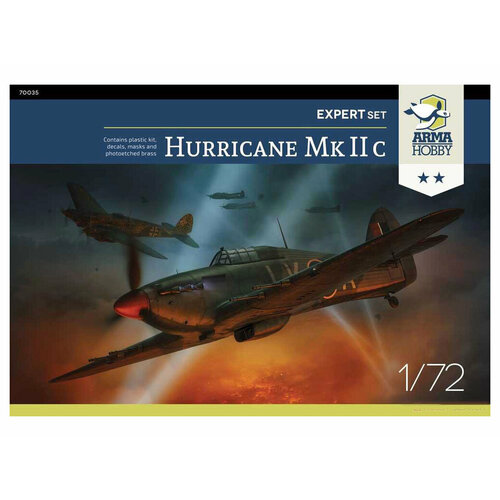 AH70035 Arma Hobby Истребитель Hurricane Mk IIc (Expert set) (1:72)