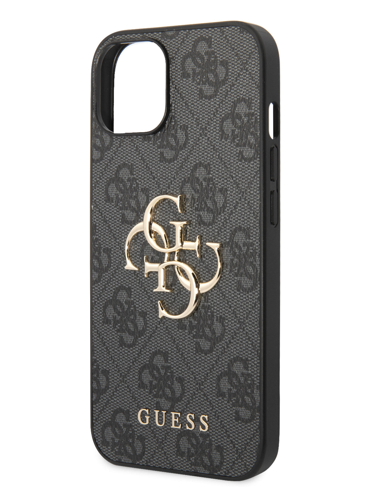 Guess для iPhone 14 чехол PU 4G Big metal logo Hard Grey