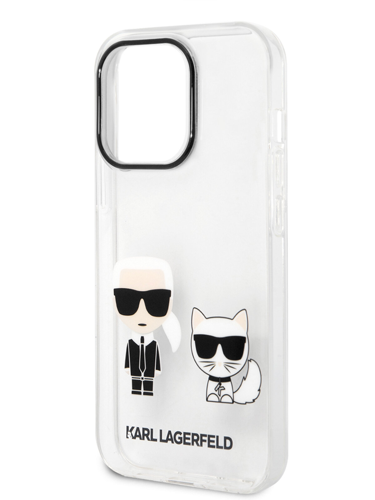 Lagerfeld для iPhone 14 Pro чехол PC/TPU Karl & Choupette Hard Transparent
