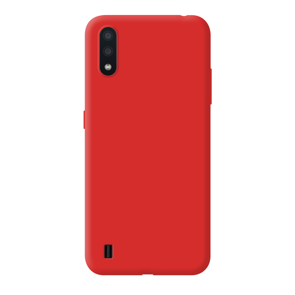 Чехол-крышка Deppa для Samsung Galaxy A01, термополиуретан, красный - фото №1