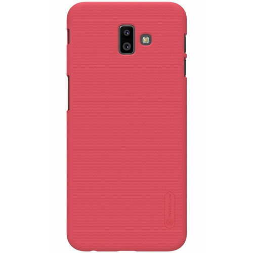 Накладка Nillkin Frosted Shield пластиковая для Samsung Galaxy J6 Plus 2018 (J610/J6 Prime) Red (красная) силиконовый чехол luxo creative для samsung j610 galaxy j6 2018 принт леопард