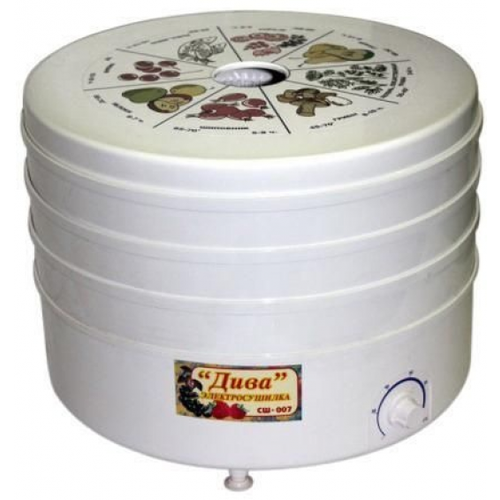 Сушилка для овощей и фруктов Ротор Дива СШ-007-05 белый 389100₽