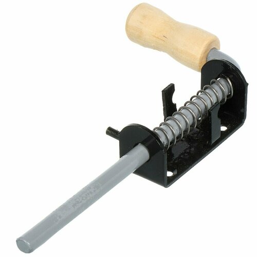 Засов накладной накладной, ригель круглый, 250 мм, Москва-№22, 19227, сталь