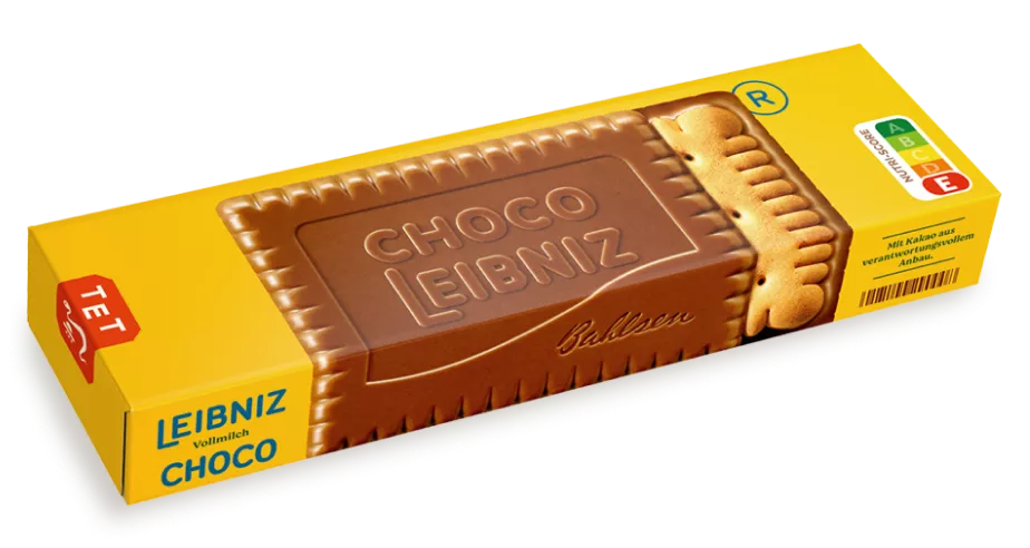 Печенье Leibniz сливочное с шоколадом 125г