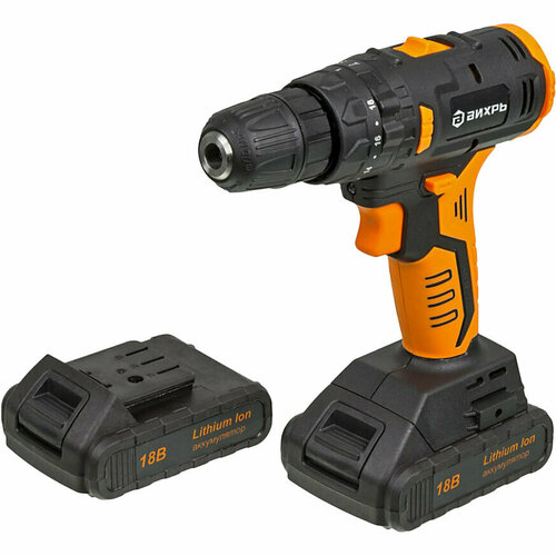 Дрель-шуруповерт Вихрь ДА-18Л-2К 2 аккумулятора 598700₽