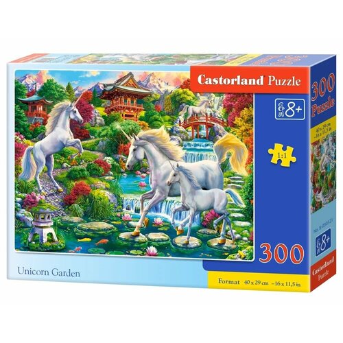 Пазл для детей Castorland 300 деталей: Сад единорогов пазл деревянный для пар 35 300 500 1000 шт