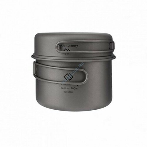 фото Ca2112 titanium pot with pan набор посуды kingcamp