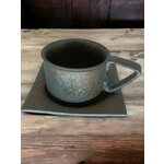 Пара кофейная из керамики, кружка для кофе - изображение