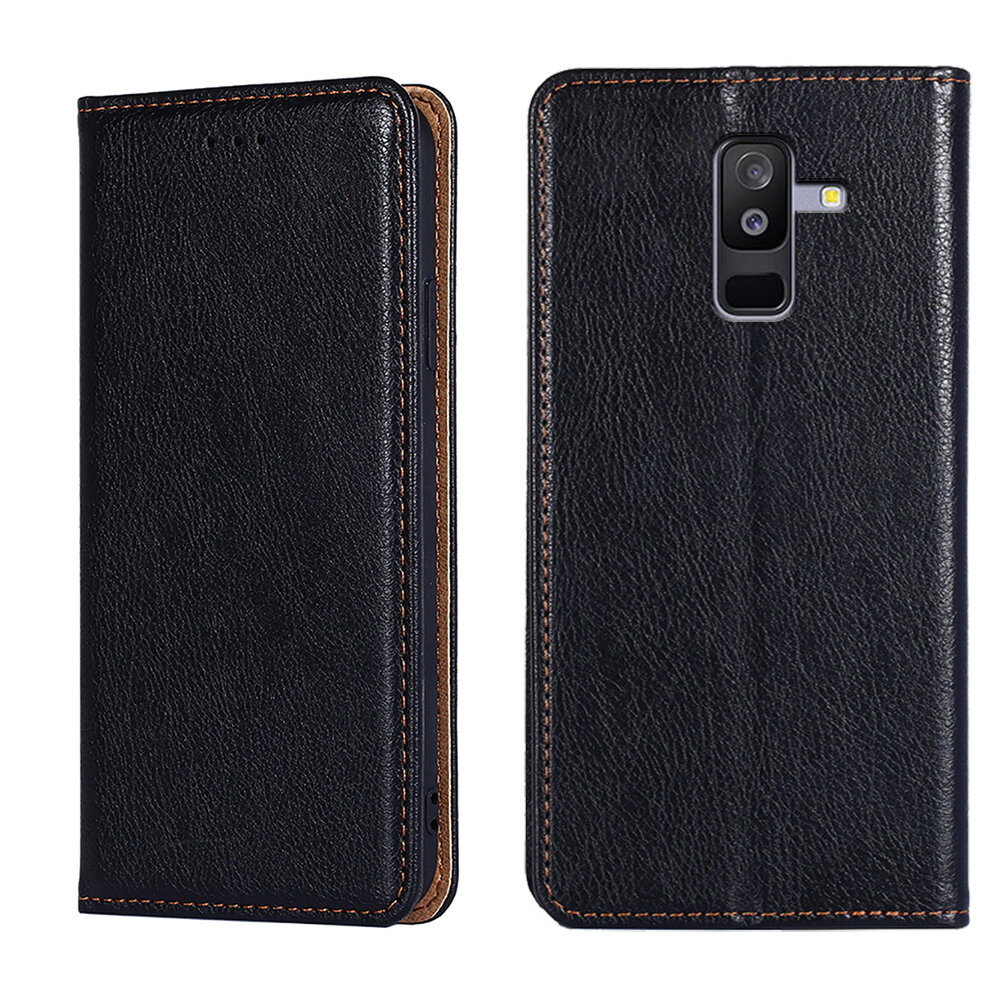 фото Чехол-книжка MyPads для Samsung Galaxy A6 Plus / J8 2018 (SM-J810) / Самсунг А6+ (черный)