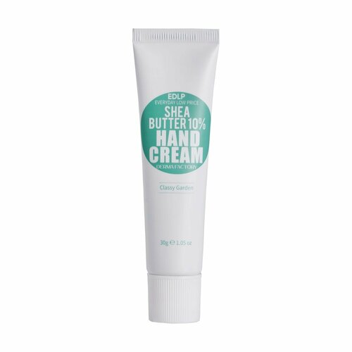 Derma Factory Крем для рук с маслом ши аромат цветочного сада Shea Butter 10% Hand Cream Classy Garden, 30г