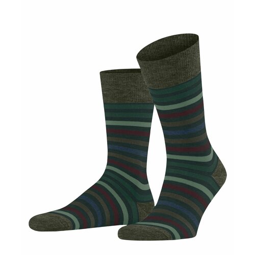 фото Мужские носки falke, 1 пара, классические, нескользящие, размер 39-42, зеленый