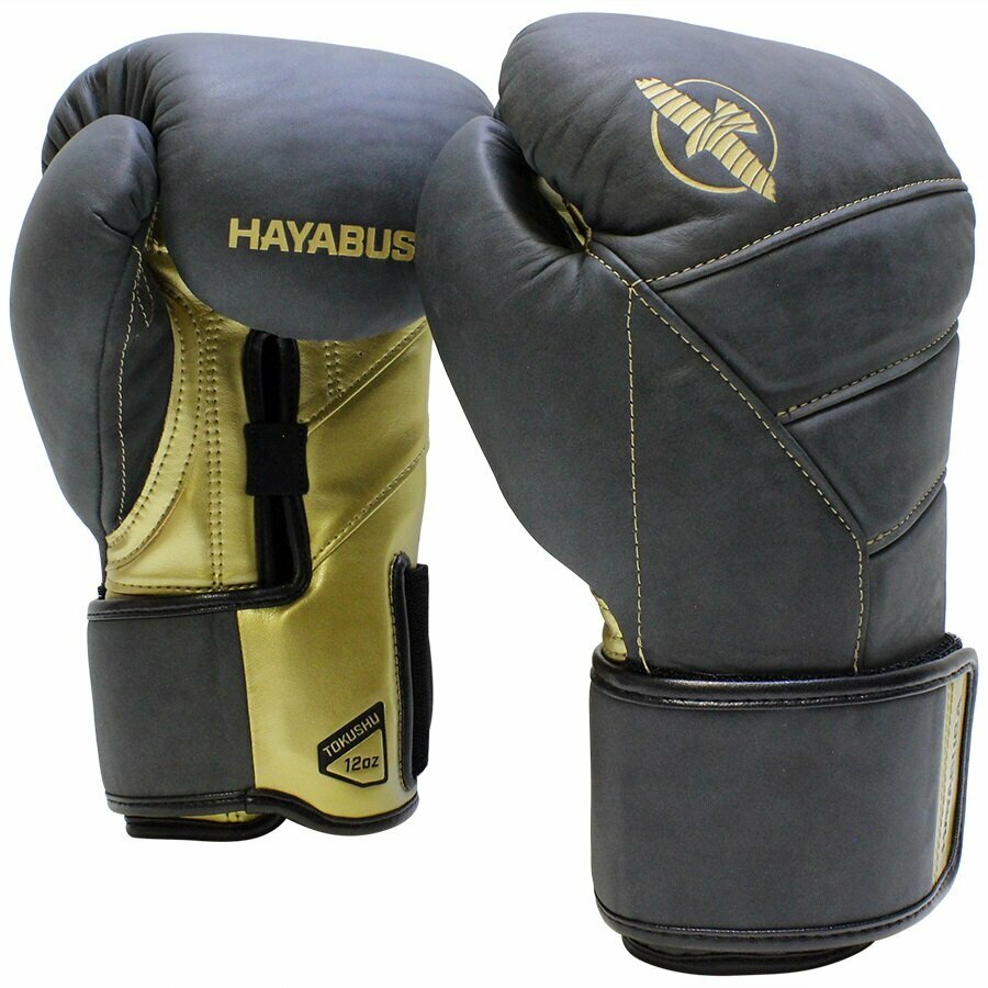 Боксерские перчатки Hayabusa LX Kanpeki Obsidian/Gold (16 унций)