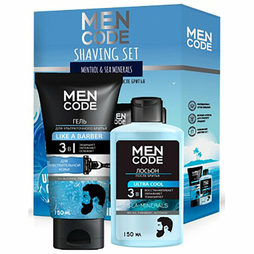 Подарочный набор MEN CODE SHAVING SET Гель брит 150мл, Лос-он пос бр 150мл