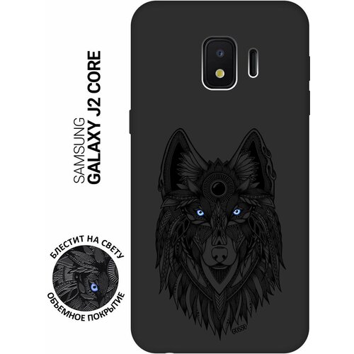 ультратонкая защитная накладка soft touch для samsung galaxy s21 plus с принтом grand wolf черная Ультратонкая защитная накладка Soft Touch для Samsung Galaxy J2 Core с принтом Grand Wolf черная