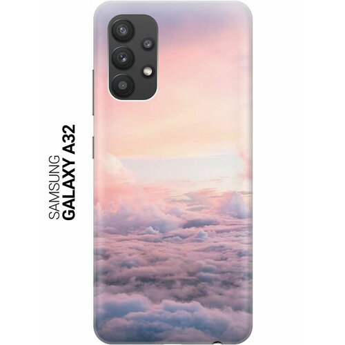 Ультратонкий силиконовый чехол-накладка для Samsung Galaxy A32 с принтом Высоко над облаками ультратонкий силиконовый чехол накладка для samsung galaxy s8 с принтом высоко над облаками