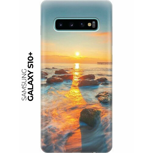 RE: PA Накладка Transparent для Samsung Galaxy S10+ с принтом Закат на побережье re pa накладка transparent для samsung galaxy a21s с принтом закат на побережье
