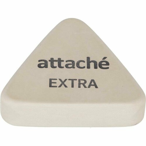 Ластик Attache Extra, натуральный каучук, треугольный, 40x38x10мм, 36шт.