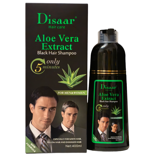 Шампунь Оттеночный Черный Aloe Vera 400 мл