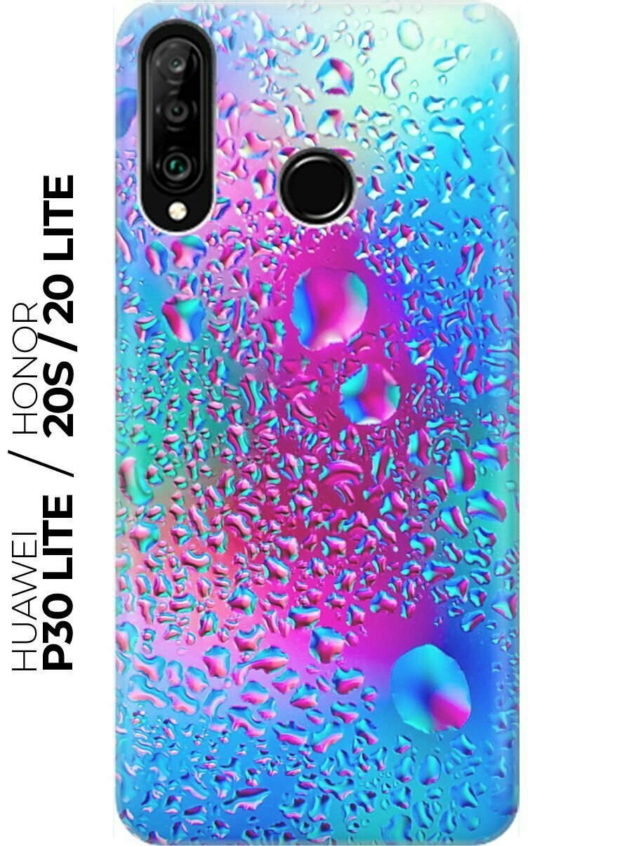 RE: PA Накладка Transparent для Huawei P30 Lite / Honor 20S / Honor 20 Lite с принтом "Капли на стекле"