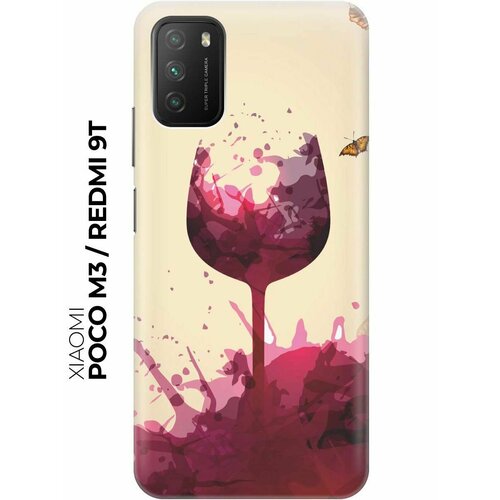 Чехол - накладка ArtColor для Xiaomi Poco M3 с принтом Летнее вино чехол накладка artcolor для xiaomi poco m3 с принтом маки