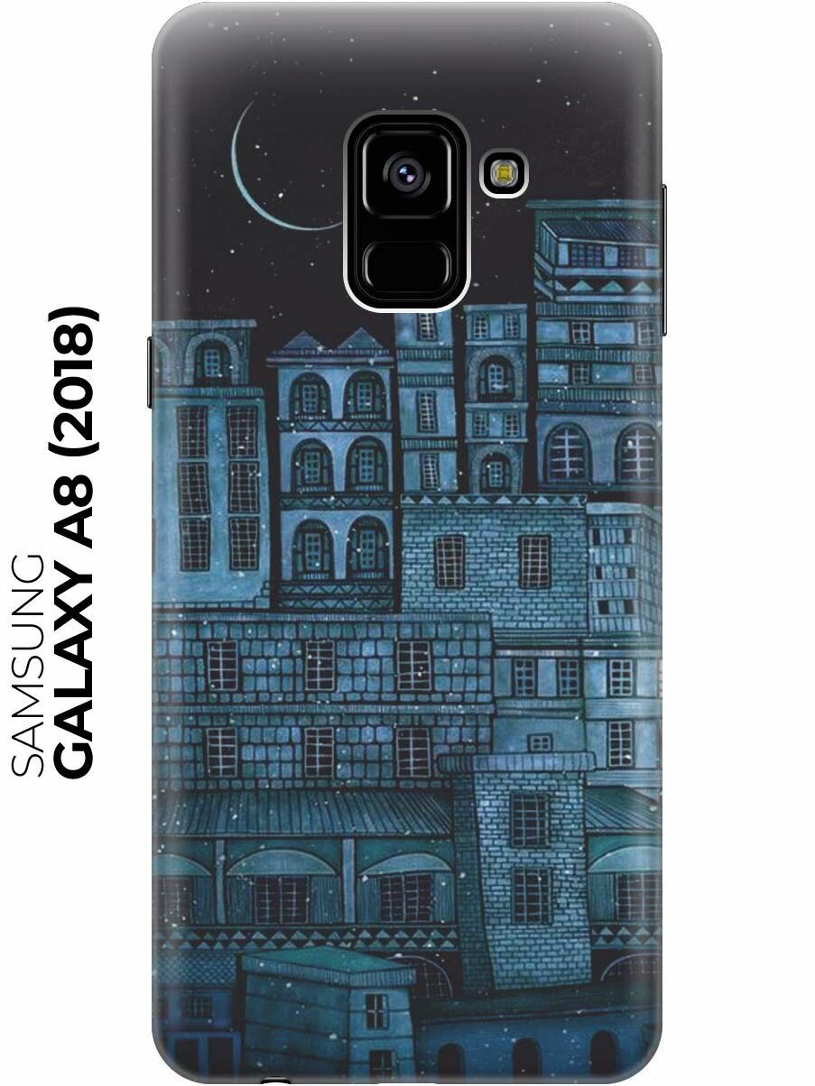 RE: PA Накладка Transparent для Samsung Galaxy A8 (2018) с принтом "Ночь над городом"