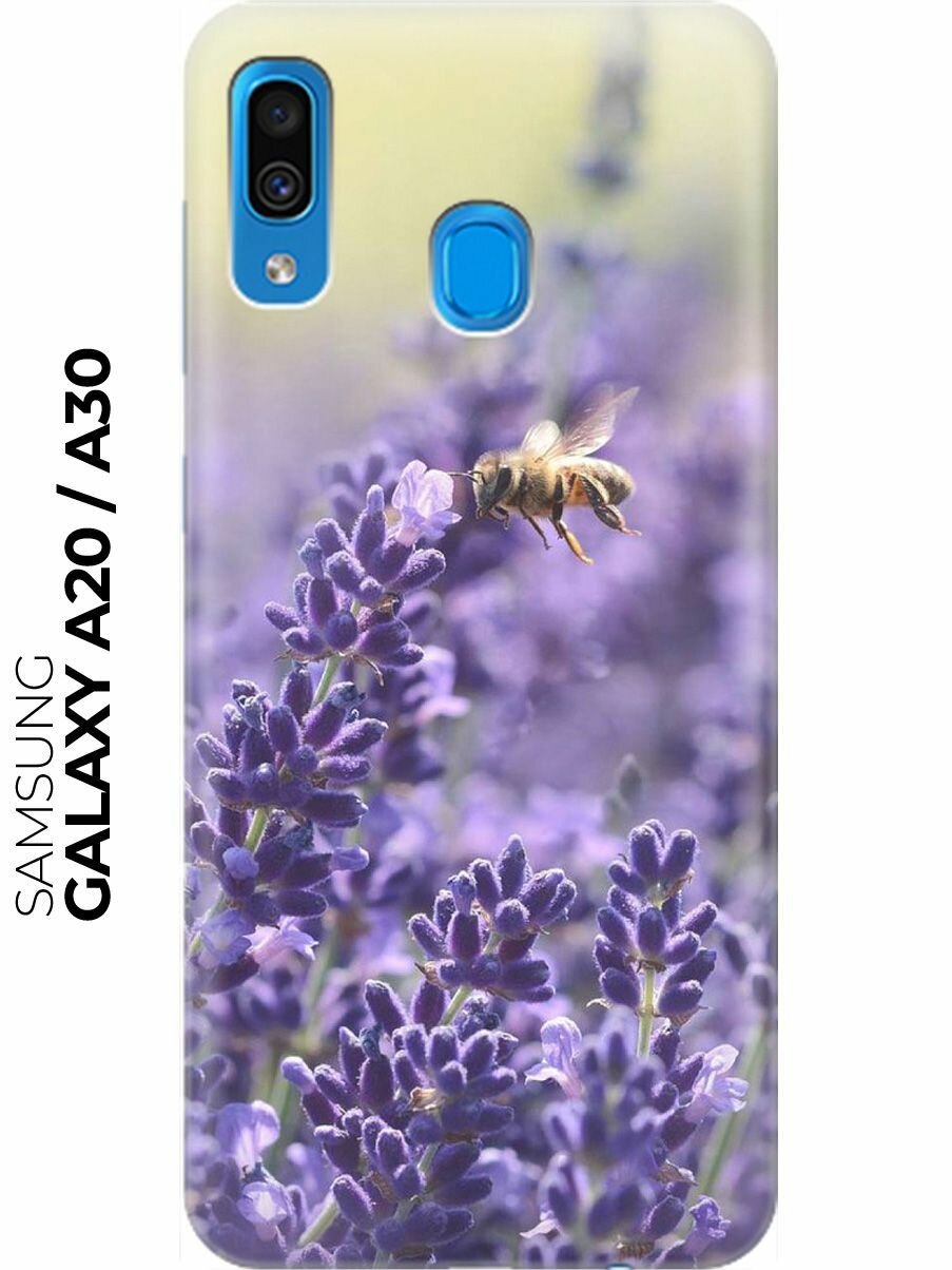 RE: PA Накладка Transparent для Samsung Galaxy A20 / A30 с принтом "Пчела и цветок"