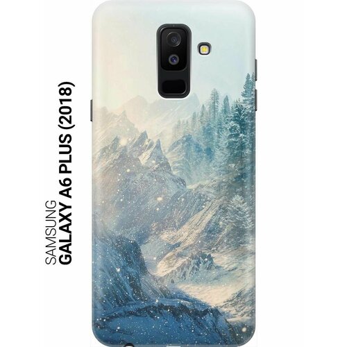 GOSSO Ультратонкий силиконовый чехол-накладка для Samsung Galaxy A6 Plus (2018) с принтом Снежные горы и лес gosso ультратонкий силиконовый чехол накладка для samsung galaxy s9 с принтом снежные горы и лес