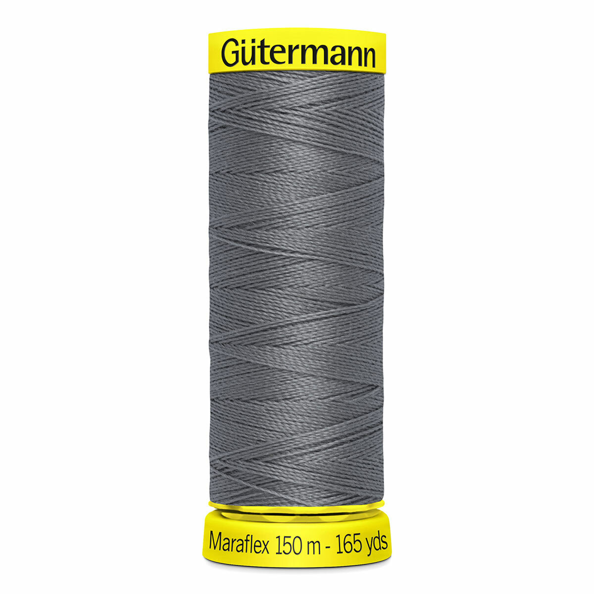 Нитки швейные Gutermann Maraflex 120 для эластичных, трикотажных материалов, 150 м, 100% ПБТ, 5 шт (496 серо-стальной)