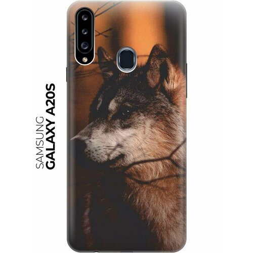 Чехол - накладка ArtColor для Samsung Galaxy A20s с принтом Красивый волк чехол накладка artcolor для samsung galaxy a71 с принтом красивый волк
